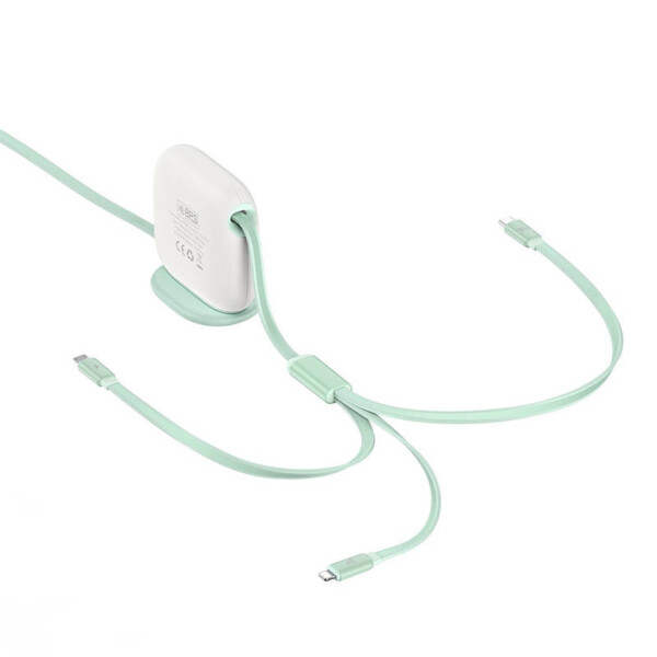 Baseus Traction 3-in-1 USB-C cable USB-C / Lightning / Micro 100W 1.7m (green) distributor