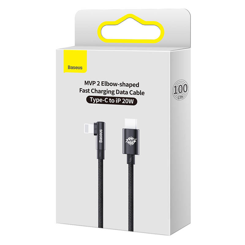 Baseus USB-C to Lightning MVP 20W 1m Cable (Black) distributor