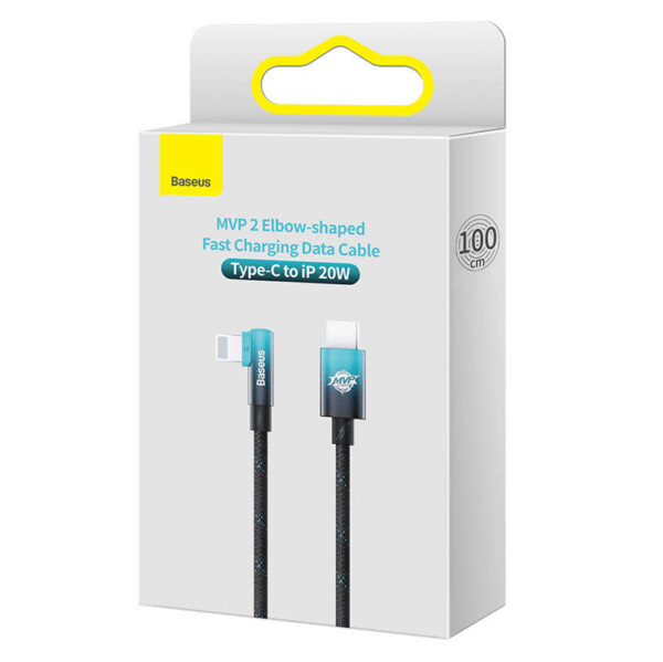 Baseus USB-C to Lightning MVP 20W 1m Cable (Black-blue) distributor
