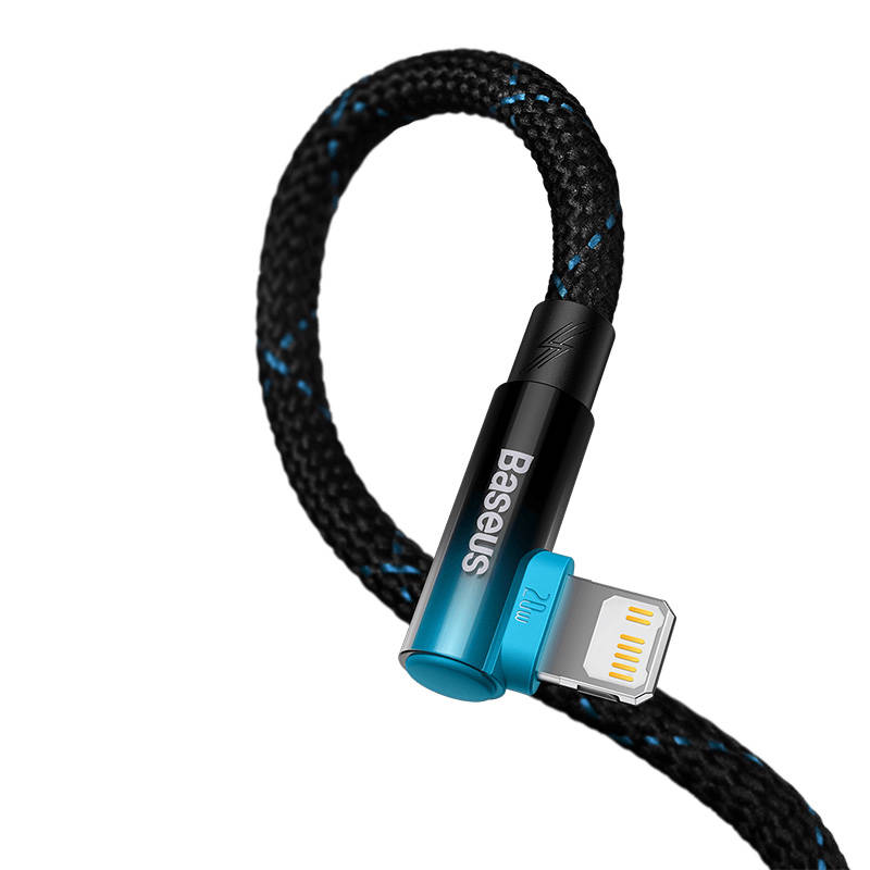 Baseus USB-C to Lightning MVP 20W 2m Cable (Black-blue) navod