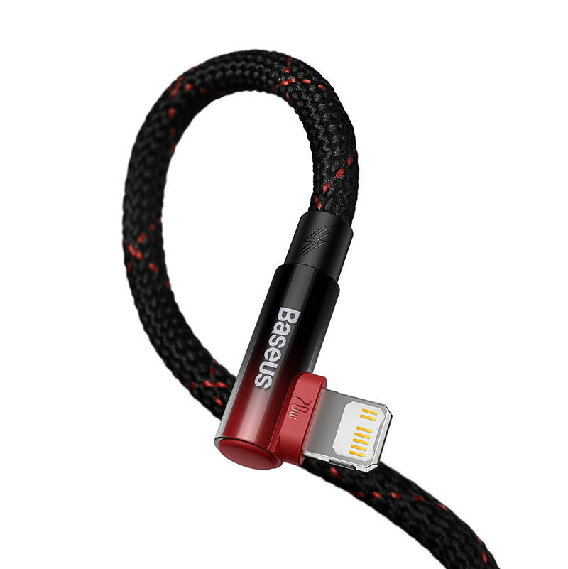 Baseus USB-C to Lightning MVP 20W 2m Cable (Black-red) navod