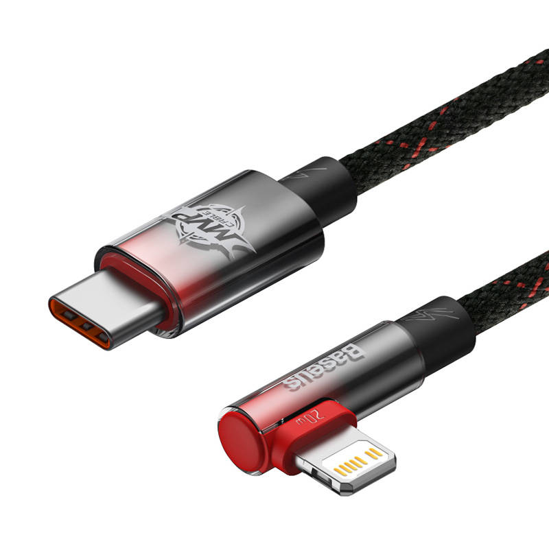 Baseus USB-C to Lightning MVP 20W 2m Cable (Black-red) sk