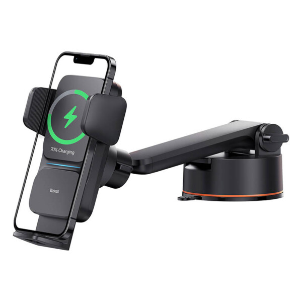 Baseus Wisdom Wireless Charging Cockpit Electric Car Phone Holder Qi (black) cena