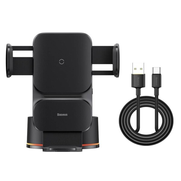 Baseus Wisdom Wireless Charging Cockpit Electric Car Phone Holder Qi (black) navod