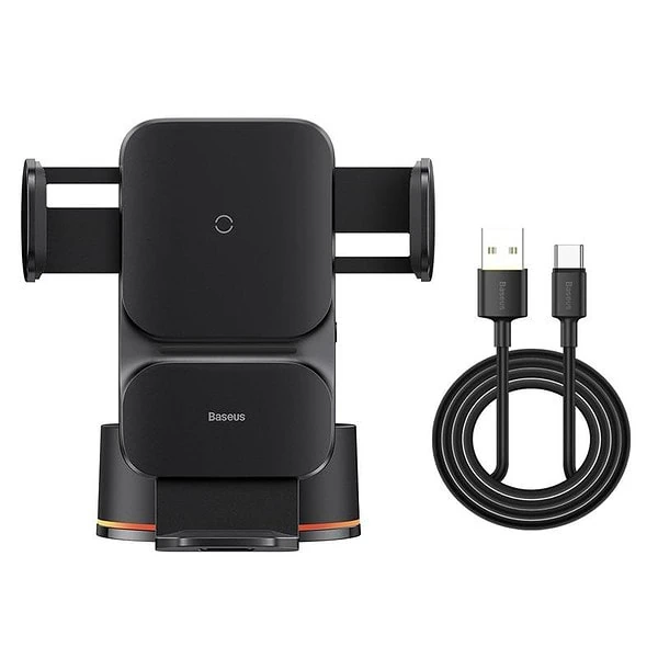 Baseus Wisdom Wireless Charging Cockpit Electric Car Phone Holder Qi (black) navod
