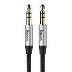 Baseus Yiven Audio Cable Cable 3.5 male Audio M30 1.5M Silver+ Black