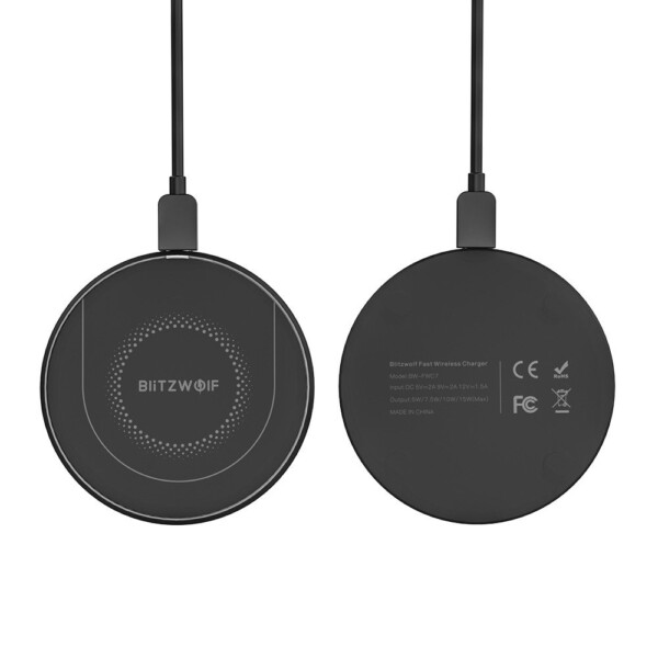 BlitzWolf 15W Qi Wireless Fast Charger Stand Holder BW-FWC7 cena