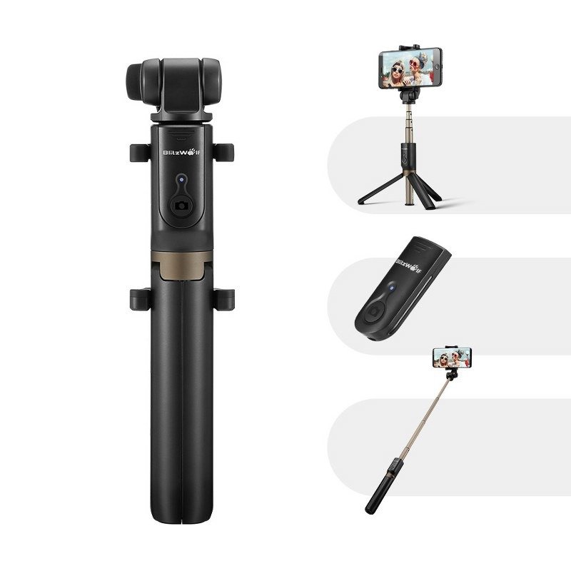 Selfie Stick Tripod 3v1 BlitzWolf BW-BS3 (Black) navod