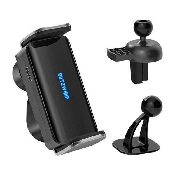 BlitzWolf BW-CF2 2w1 car holder with intelligent sensor (black) navod