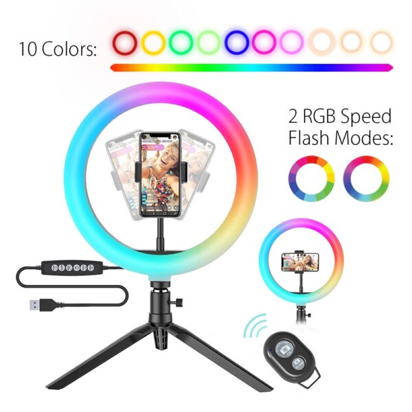 Blitzwolf BW-SL5 Desktop Flash LED RGB Phone Holder navod