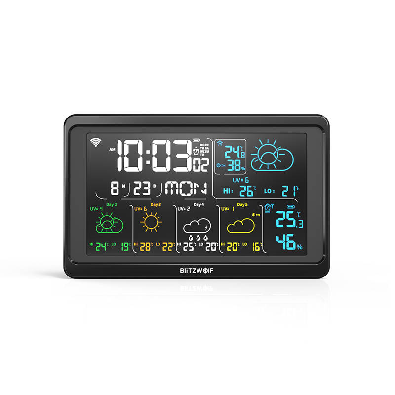 Blitzwolf BW-WS04 Smart Wi-Fi Weather Station (black) cena