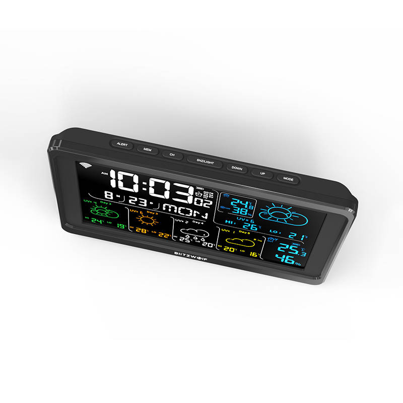 Blitzwolf BW-WS04 Smart Wi-Fi Weather Station (black) distributor
