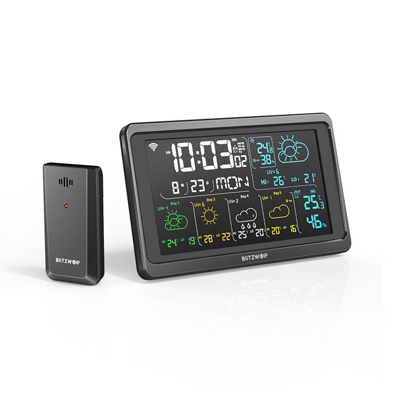 Blitzwolf BW-WS04 Smart Wi-Fi Weather Station (black)