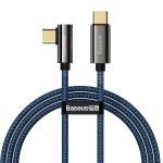 Cable USB-C to USB-C Baseus Legend Series, PD, 100W, 1m (blue)