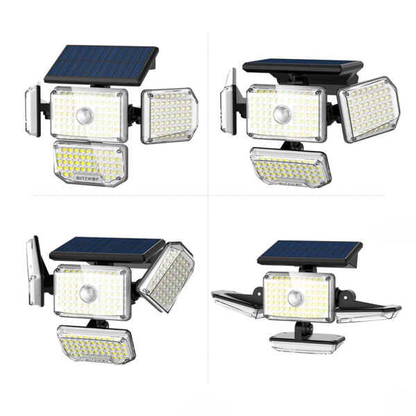 External Blitzwolf LED solar lamp BW-OLT6 with dusk and twilight sensor navod