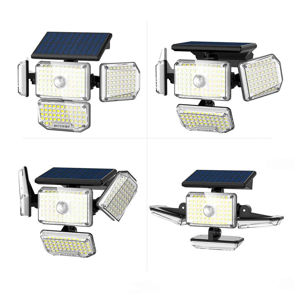 External Blitzwolf LED solar lamp BW-OLT6 with dusk and twilight sensor navod