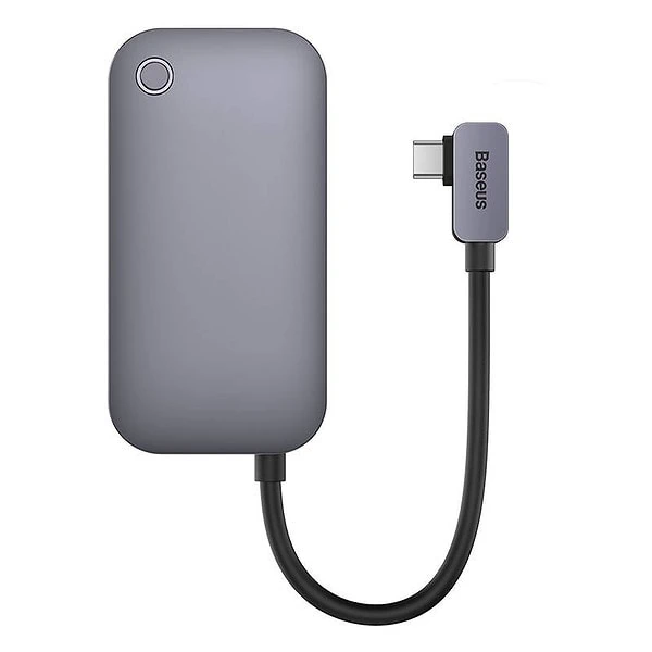 Hub 6in1 Baseus PadJoy Series USB-C to USB 3.0 + HDMI + USB-C PD + jack 3.5mm + SD/TF (Grey) cena