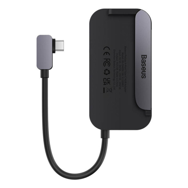 Hub 6in1 Baseus PadJoy Series USB-C to USB 3.0 + HDMI + USB-C PD + jack 3.5mm + SD/TF (Grey) navod