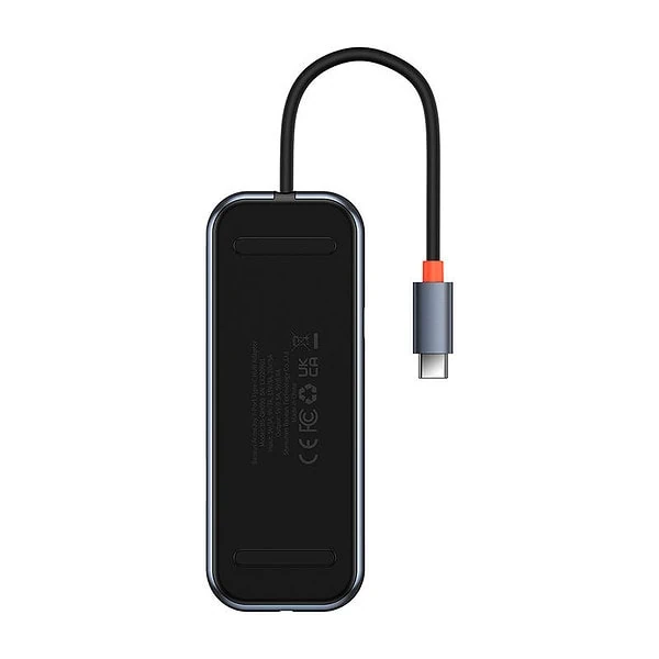 Hub 7in1 Baseus AcmeJoy Series USB-C to 2xUSB 3.0 + HDMI + USB 2.0 + USB-C PD + SD/TF (dark grey) cena