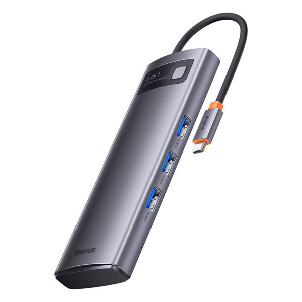 Hub 8in1 Baseus Metal Gleam Series
