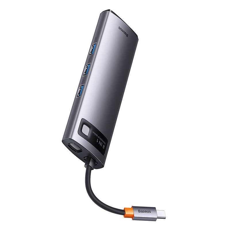 Hub 8in1 Baseus Metal Gleam Series