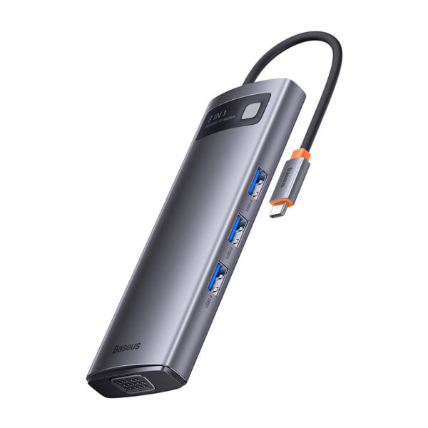 Hub 8in1 Baseus Metal Gleam Series