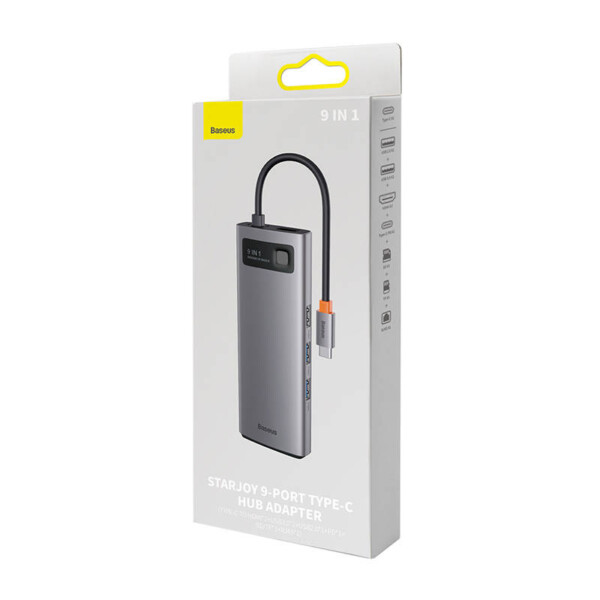 Hub 9in1 Baseus Metal Gleam Series