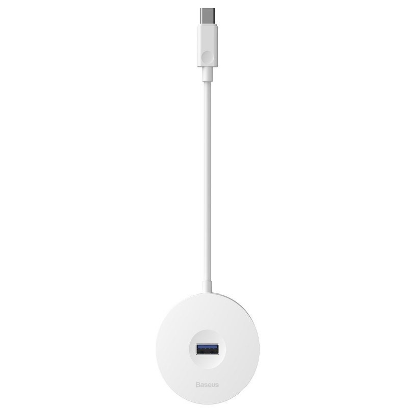 Hub USB-C 4w1 Baseus 15cm Biały cena