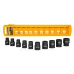 Impact socket set INGCO HKISSD12101, 1/2", 10 Pcs