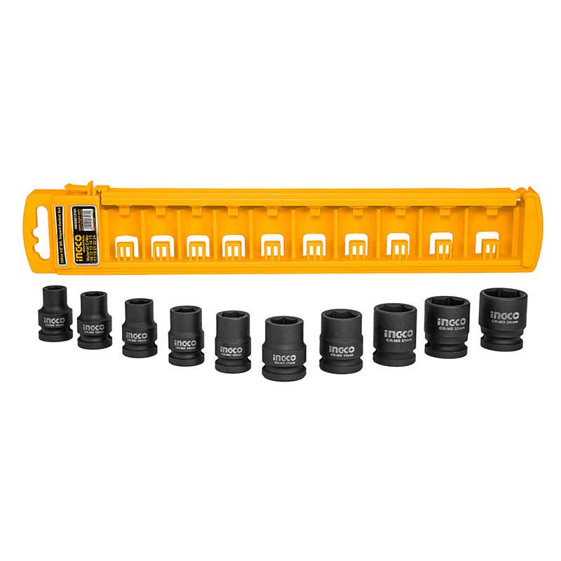 Impact socket set INGCO HKISSD12101