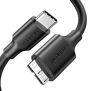 Micro-B USB 3.0 - USB-C cable UGREEN 1m (black)