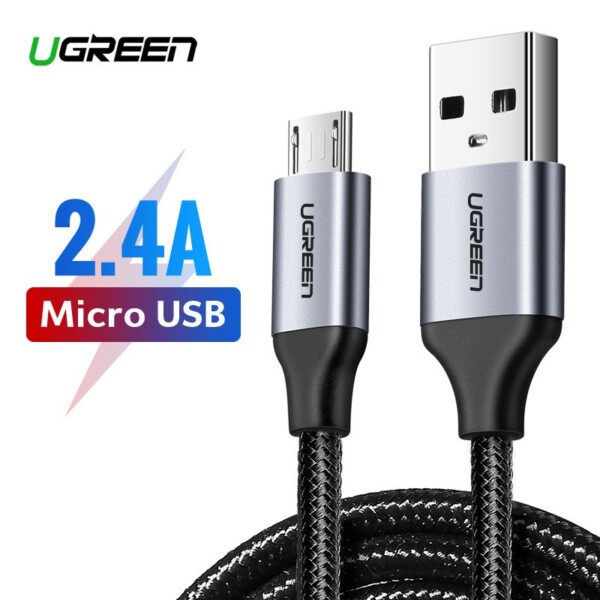Micro USB cable UGREEN QC 3.0 2.4A 1m (black) cena