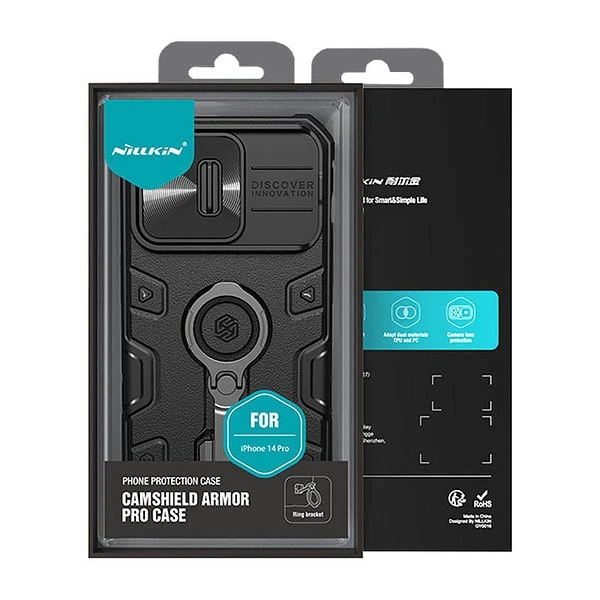 Nillkin CamShield Armor Pro case for iPhone 14 Pro (black) navod