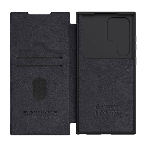 Nillkin Qin Leather Pro case for SAMSUNG S23 Ultra (black) sk