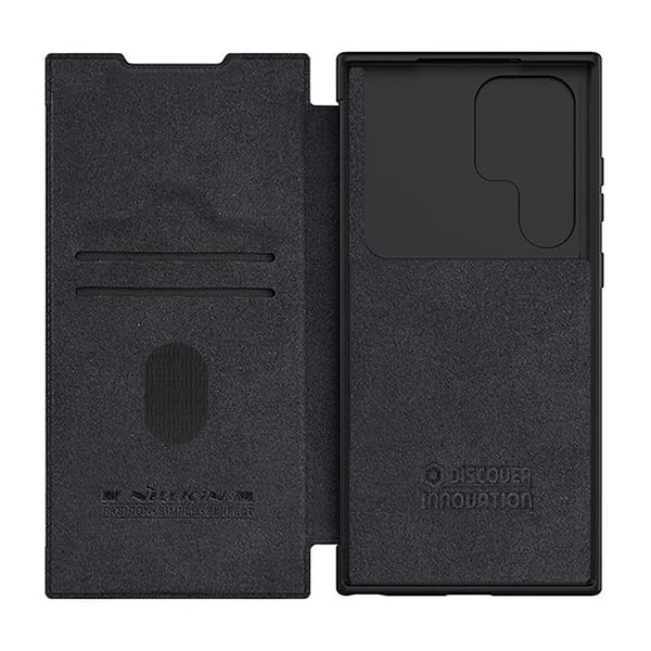 Nillkin Qin Leather Pro case for SAMSUNG S23 Ultra (black) sk