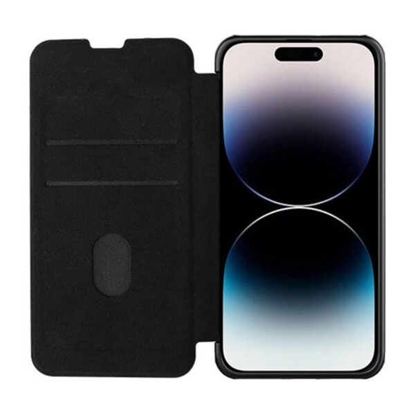 Nillkin Qin Pro Leather Case for iPhone 14 Pro (Black) cena