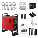 Parking heater HCALORY HC-A02, 8 kW, Diesel, Bluetooth (red)