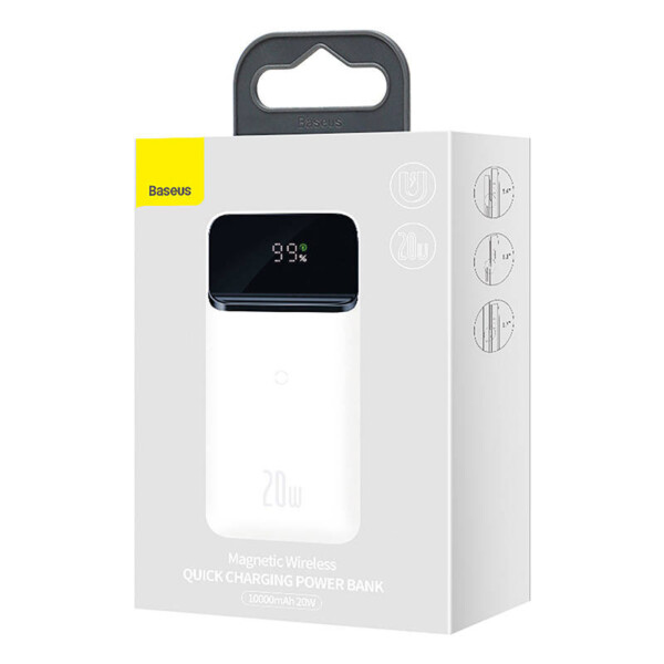 Powerbank Baseus Magnetic 10000mAh 20W (white) navod