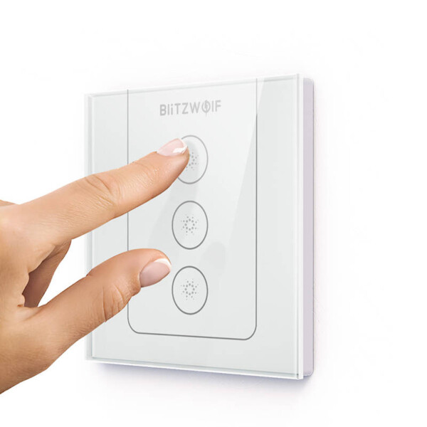 RF Wi-Fi Smart Wall Light Switch BlitzWolf BW-SS8 cena