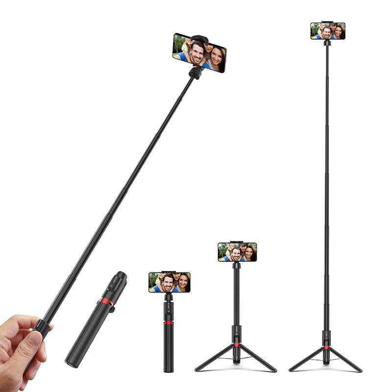 Bluetooth tripod BlitzWolf BW-BS10 Plus for smartphones (black)