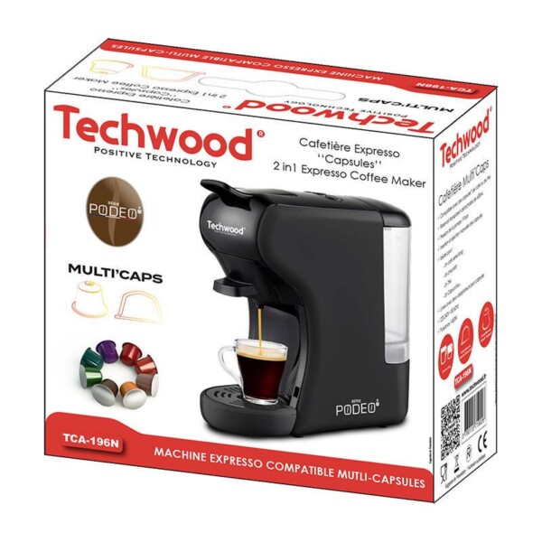 Techwood TCA-196N capsule coffee maker (black) navod
