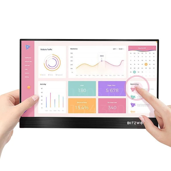 Touchable Monitor BlitzWolf BW-PCM3 15.6-inch (black) sk
