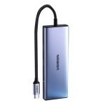 UGREEN 9-in-1 CM490 Hub USB-C, 2x USB-A 3.0, USB-A 2.0, 2x HDMI 4K/60Hz, SD/TF, RJ45 Adapter