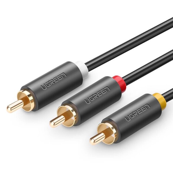 UGREEN AV105 3x RCA (Cinch) cables up to 3x RCA (Cinch) 1.5m (black) cena