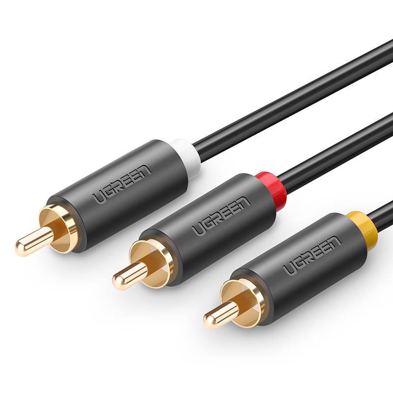 UGREEN AV105 3x RCA (Cinch) cables up to 3x RCA (Cinch) 1.5m (black) cena