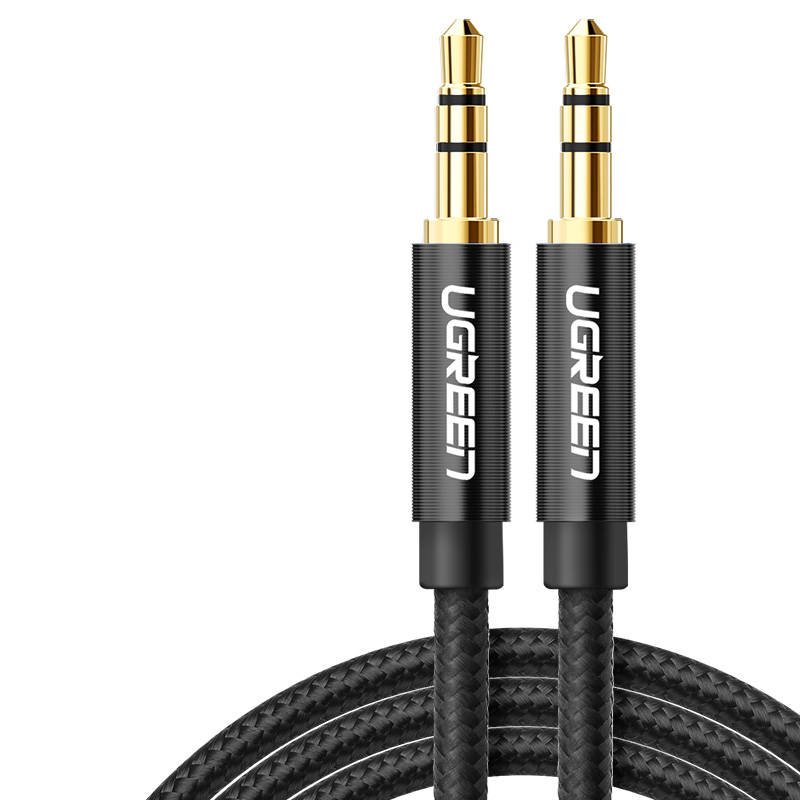 UGREEN AV112 Mini jack cable 3.5mm AUX 2m (black)