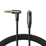 UGREEN AV188 mini jack 3.5mm AUX elbow cable, 2m (black)