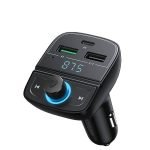 UGREEN CD229 FM transmitter, Bluetooth 5.0, USB QC 3.0, USB-C PD, microSD (black)