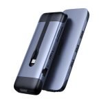 UGREEN CM286 9 az 1-ben adapter USB-C hub HDMI 4K, FHD, VGA, 3x USB 3.0, PD, SD / TF, USB-C (szürke)