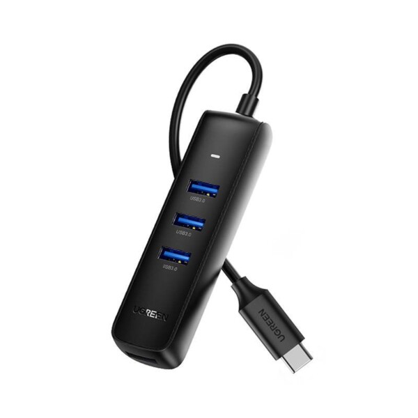 UGREEN CM416 4in1 USB to 4x USB adapter 0.25m (black) navod